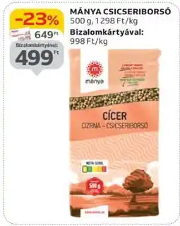 Auchan Mánya Csicseriborsó ajánlat