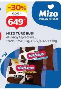 Auchan MIZO Túró Rudi ajánlat