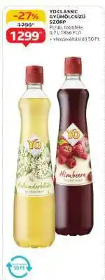 Auchan YO Classic Gyümölcsszörp ajánlat