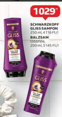 Auchan SCHWARZKOPF GLISS SAMPON / BALZSAM ajánlat