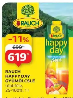 Auchan Rauch Happy Day Gyümölcslé ajánlat