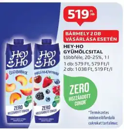 Auchan HEY-HO GYÜMÖLCSITAL ajánlat