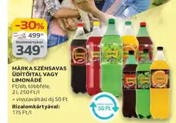 Auchan Márka Szénsavas Üdítőital vagy Limonádé ajánlat