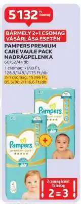Auchan Pampers Premium Care Value Pack Nadrágpelenka ajánlat