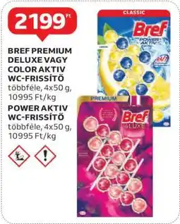 Auchan BREF PREMIUM DELUXE VAGY COLOR AKTIV WC-FRISSÍTŐ ajánlat