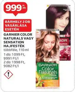 Auchan Garnier Color Naturals vagy Sensation hajfesték ajánlat