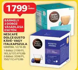 Auchan NESCAFÉ Dolce Gusto Kávé- vagy Italkapszula ajánlat