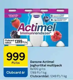 Tesco Danone Actimel joghurttital multipack ajánlat