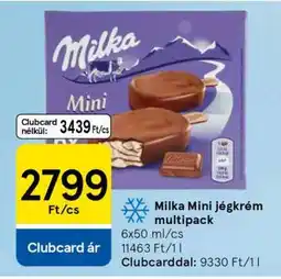 Tesco Milka Mini jégkrém multipack ajánlat