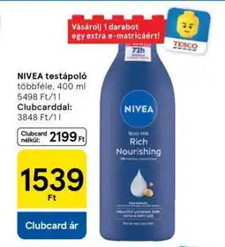 Tesco NIVEA testápoló ajánlat