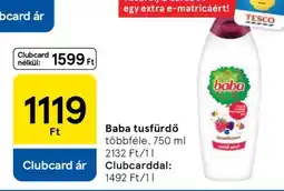 Tesco BABA Tusfürdő ajánlat