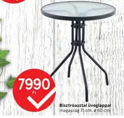 Tesco Bisztróasztal üveglappal ajánlat