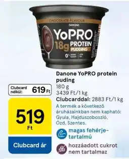 Tesco Danone YoPRO protein-puding ajánlat