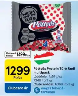 Tesco Pöttyös Protein Túró Rudi multipack ajánlat