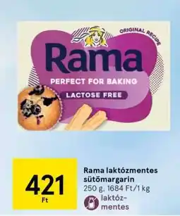 Tesco Rama laktózmentes sütőmargarin ajánlat