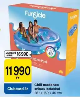 Chill medence színes ledekkel