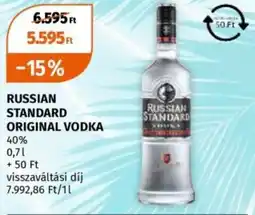 Russian standard original vodka