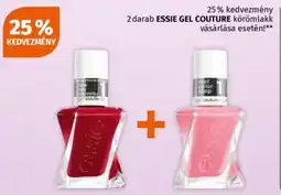 2 darab essie gel couture körömlakk vásárlása esetén!