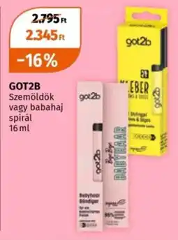 Got2b szemöldök vagy babahaj spirál
