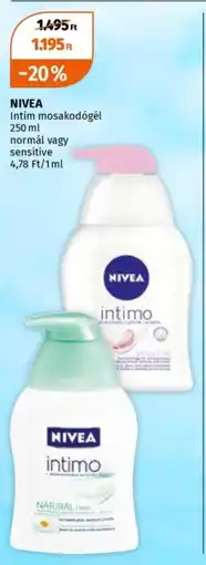Müller Nivea intim mosakodógél ajánlat