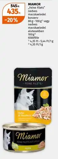Müller Miamor ,,feine filets" nedves macskaeledel konzerv ajánlat