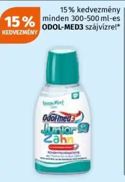 Müller Minden 300-500 ml-es Odol-Med3 szájvízre! ajánlat
