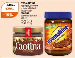 Ovomaltine ropogós, kenhető krém malátával stb.