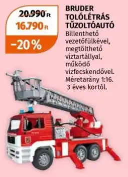 Müller Bruder tolólétrás tűzoltóautó ajánlat