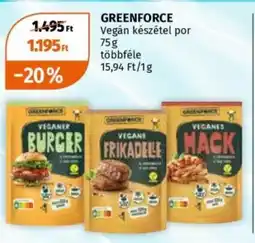 Müller Greenforce vegán készétel por ajánlat