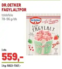 Metro Dr.oetker fagylaltpor ajánlat