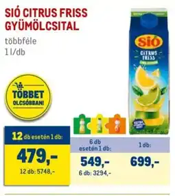 Metro Sió citrus friss gyümölcsital ajánlat
