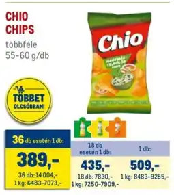 Metro Chio chips ajánlat
