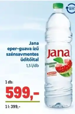 Metro Jana eper-guava ízű szénsavmentes üdítőital ajánlat