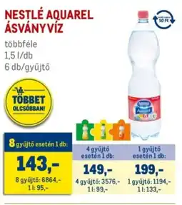 Metro Nestlé aquarel ásványvíz ajánlat