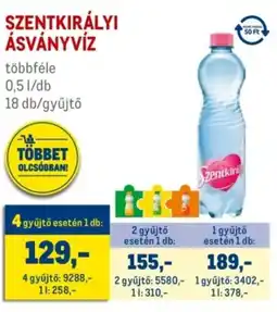Metro Szentkirályi ásványvíz ajánlat