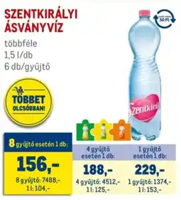 Metro Szentkirályi ásványvíz ajánlat