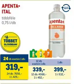 Metro Apenta+ ital ajánlat