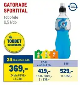 Metro Gatorade sportital ajánlat