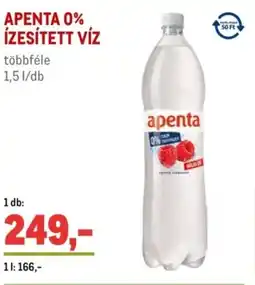 Metro Apenta 0% ízesített víz ajánlat