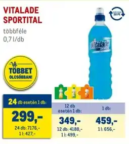 Metro Vitalade sportital ajánlat