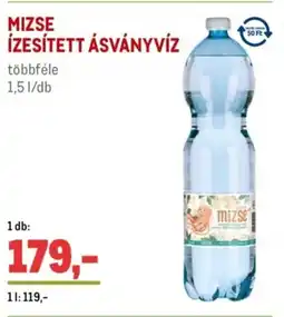 Metro Mizse ízesített ásványvíz ajánlat