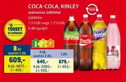 Metro Coca-cola, kinley szénsavas üdítőital ajánlat