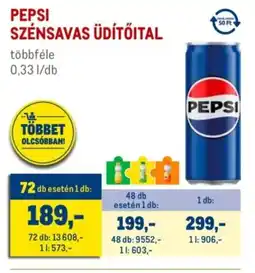 Metro Pepsi szénsavas üdítőital ajánlat