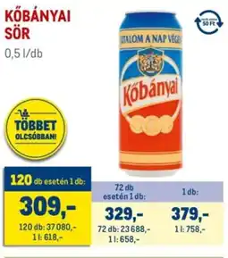 Metro Kőbányai sör ajánlat