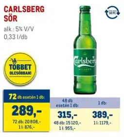 Metro Carlsberg sör ajánlat