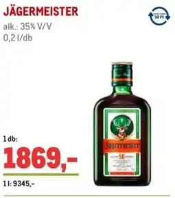 Metro Jägermeister ajánlat