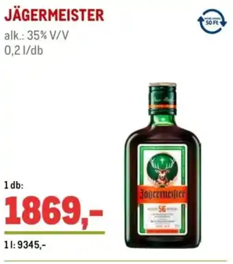 Metro Jägermeister ajánlat