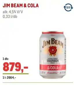 Metro Jim beam & cola ajánlat