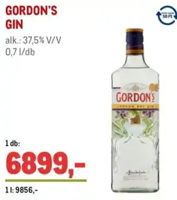 Metro Gordon's gin ajánlat