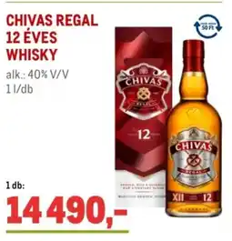 Metro Chivas regal 12 éves whisky ajánlat